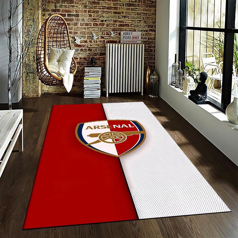 "Arsenal Logo Carpet Red and White Indoor Floor Mat Decoration" Suitable for use as an anti-slip for living room bedroom sofas