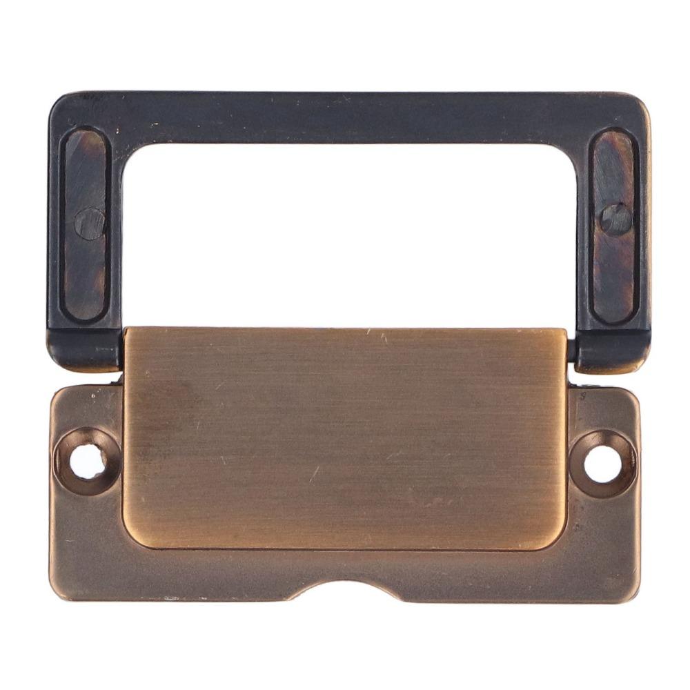 Antique Bronze Door Handle Zinc Alloy Flush Pull Handle Simple Concealed Handle  Wardrobes