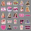 50pcs Mean Girls Laptop Suitcase Stickers Adorable Style 4 Color Print