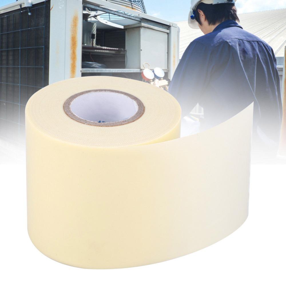 5pcs PVC Material Pipe Insulation Tape 6cm/2.4in Width AC Wrapping Tape For Outside Machine