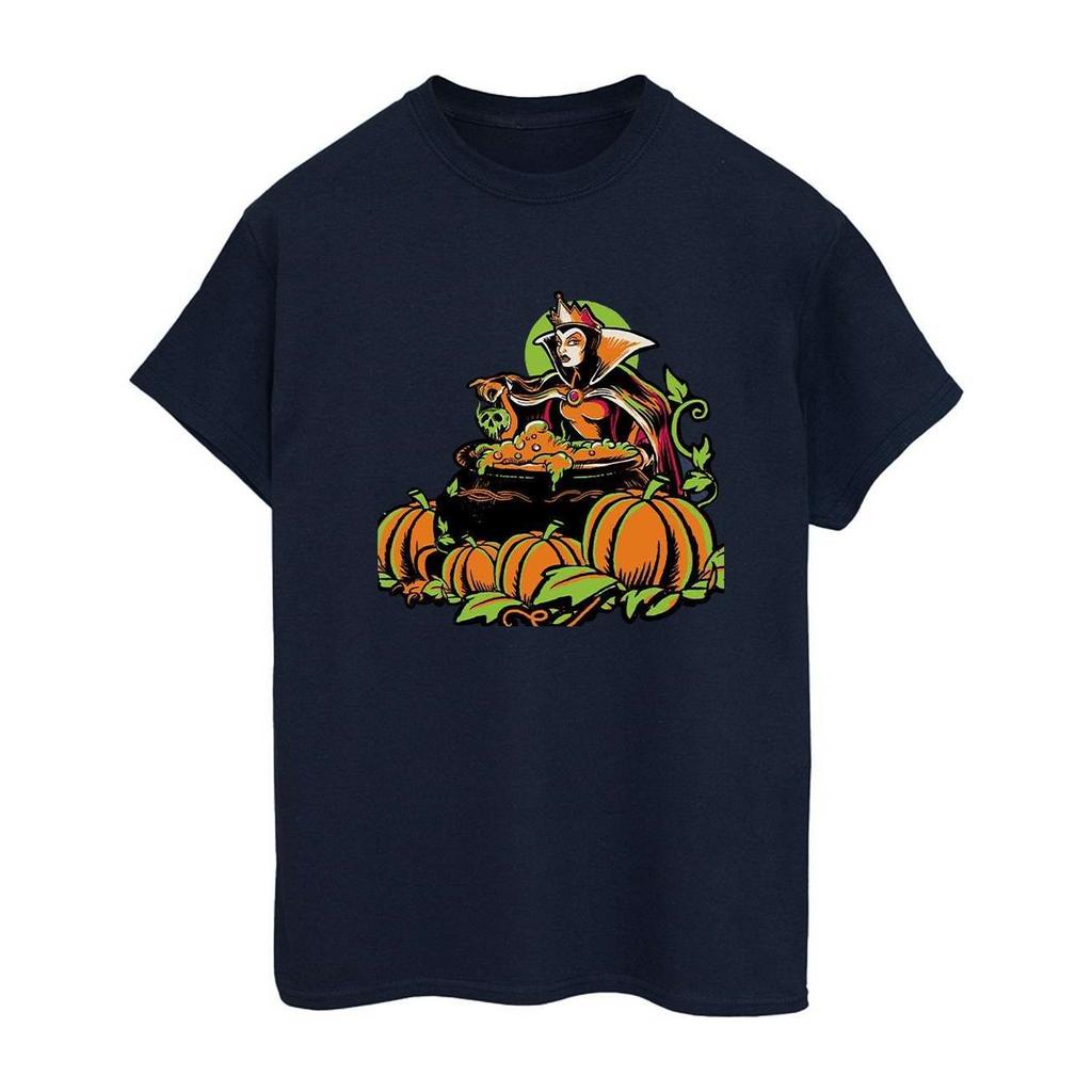 Disney Womens/Ladies Evil Queen Villains Cotton Boyfriend Halloween T-Shirt