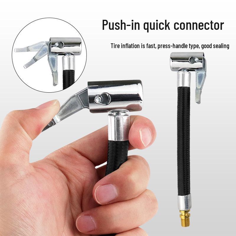 Rapid Tire Inflation Hose with Extension and Spiral Adapter