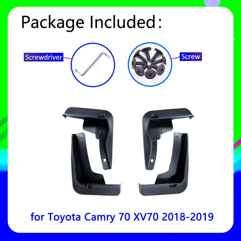 4x Mudguards For Toyota Camry 8 XV70 2018 Cladding Splash Mud Flaps Mud guards Mudflap Protect Rear Wheel Car Accessories
