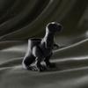 Креативный подарок на день рождения для детей 3D-печатный горшок-плантатор Тираннозавр, Динозавр Суккуленты Цветок Матовый Черный Декоративная Статуэтка Держатель для Хранения Ручек