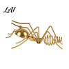 Metal Ant Wine Rack Rack Freestanding Bottle Holder Stable Retro Decorative Holder Art Ornament Red Stand for Home Kitchen Bar Decor Solid Stand