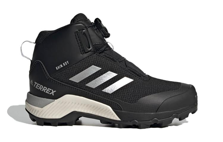 Детские кроссовки Adidas Terrex Winter Mid Boa для хайкинга K Дышащие Высокие Детская уличная обувь Черный Детская