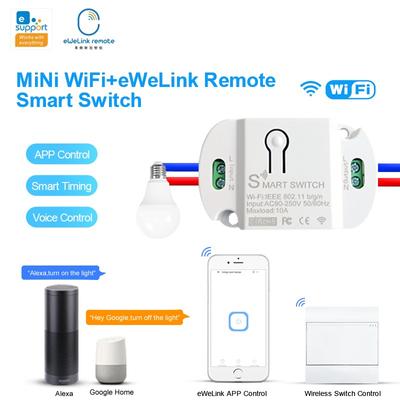 Приложение для умного дома, Wi-Fi + радиочастотный переключатель, настенное реле, модуль таймера, голосовой дом, Alexa, 110 В, 220 В, 10 А, лампа