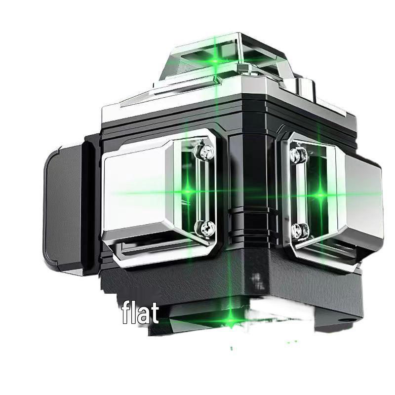 Высокоточный 16-линейный зеленый лазерный уровень с автоматической проекцией для стен и пола