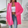 Women's  And Winter Outerwear, Fashionable Loose Sweater, Pearl Studded Cardigan