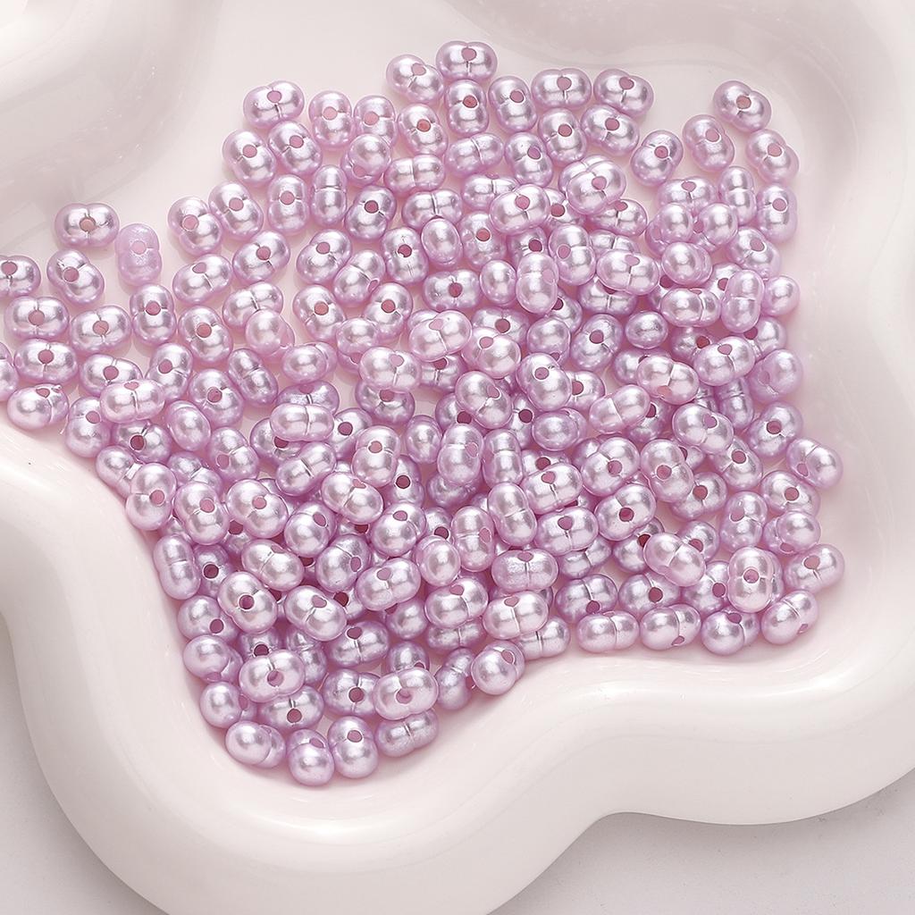 Бусины для браслетов ручной работы 8x5 мм Однотонные бусины Светлые арахисовые бусины Акриловые бусины из проса Бусины-россыпи Бусины Аксессуары для самостоятельного изготовления Струны Браслеты