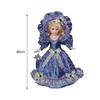 Миниатюрные фарфоровые люди 40 см Кукольный домик Дама в платье для девочек Дети Украшение кукольного домика Домашнее украшение Подарок на день рождения