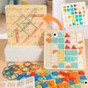 Double Sided Geoboard Wood Geometry Manipulatives Early Development Toy Classroom Pegboard Math