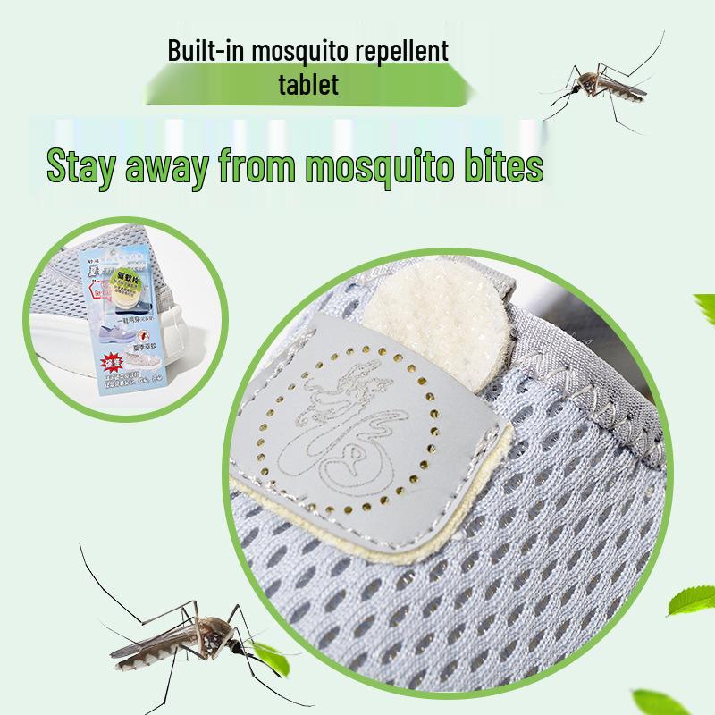 Женские летние туфли-слипоны из сетки Flyknit - Репеллентные, Дышащие, Удобные, Универсальная повседневная обувь