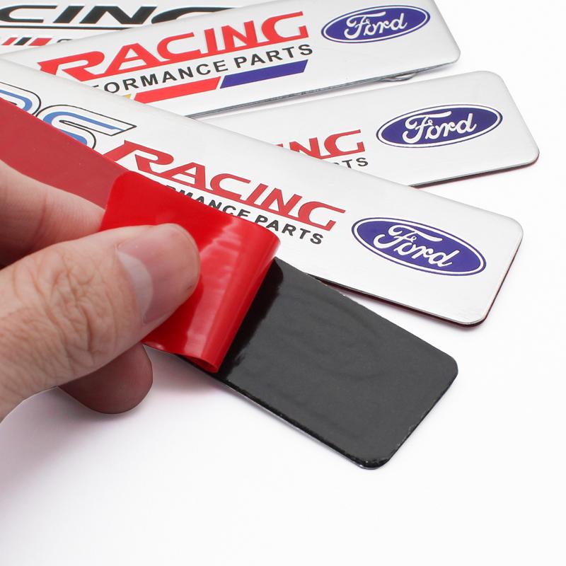 TQ012For Ford Fiesta Kuga Mondeo Mustang S-MAX C Max Ranger mk4 3D Aluminum Car Body Emblem Stickers Tail Trunk Badge Decal Accessory