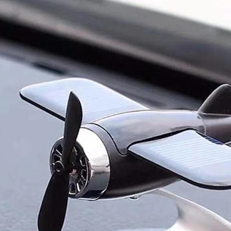 Украшение на приборную панель самолета, вращающееся от солнечной энергии, освежитель воздуха для автомобиля, аромадиффузор для ароматерапии, парфюмерная декорация для офиса, дома