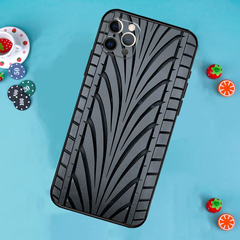 Tire Tread Pattern Phone Case For iPhone 16 15 14 13 11 12 Pro Max 13 12 mini XR 15 16 Plus 16e Cover Funda