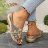 Hot Sale Shoes Female Open Toe Women's Slippers Plus Size Outdoor Casual Slippers Women Round Toe Wedges Women's Sandals