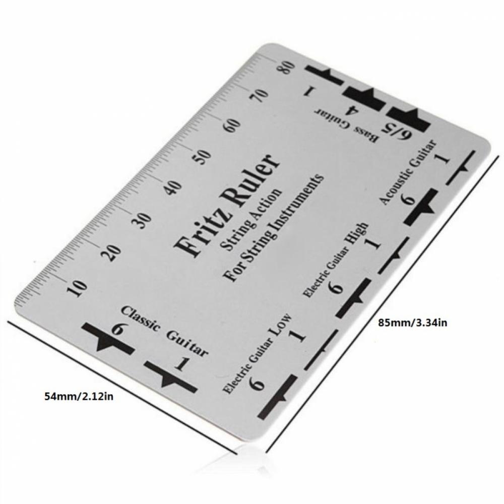 Двусторонняя шкала, измерительная линейка для электроакустической гитары/бас-гитары, инструмент для изготовления гитарной шеи, линейка