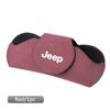 Magnetic Car Sun Visor Glasses Clip For Jeep Renegade Wrangler JK JL Grand Cherokee Compass Patriot Suede Sunglasses Holder ALU1