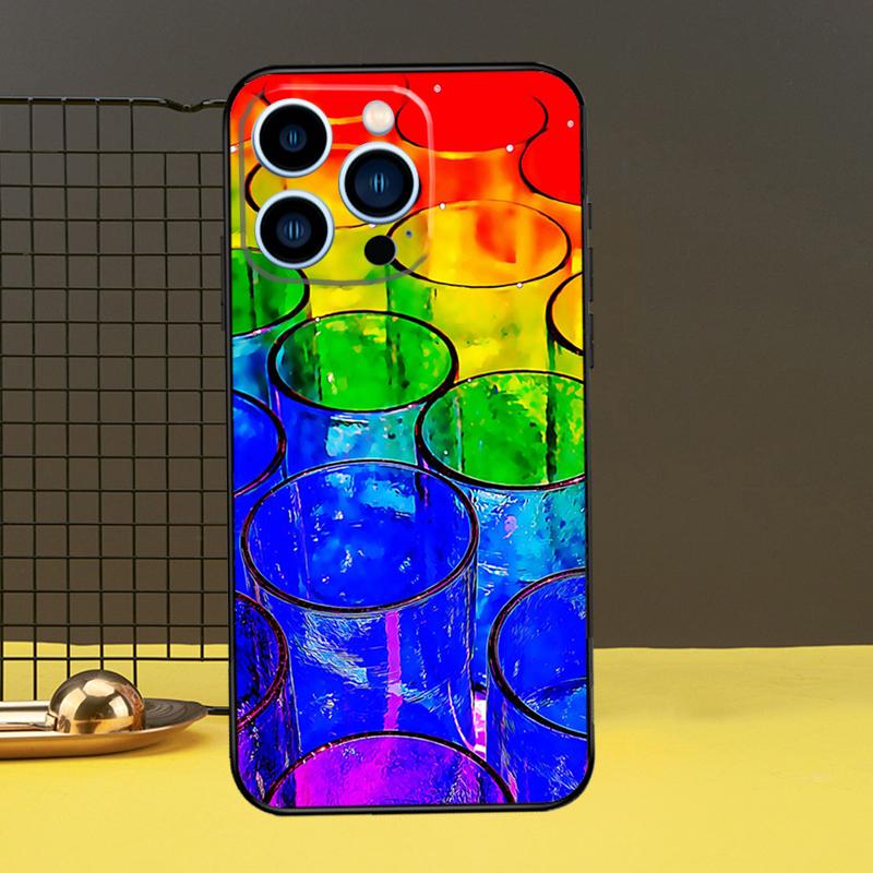Gay Pride Flag LGBT Case For iPhone 16 15 14 13 12 11 Pro Max X XR XS 7 8 Plus 12 13 Mini Bumper Cover