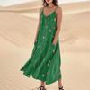 Женское летнее платье, повседневные свободные длинные пляжные платья для отдыха