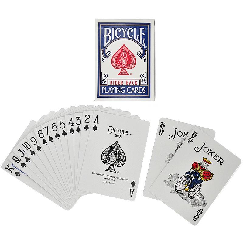 Игральные карты Bicycle Rider Back Deck 808 Запечатанные Покер USPCC Магия Карточные игры Крупный план Сценическая магия Магические трюки Реквизит для фокусника