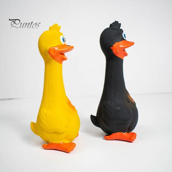Latex Chicken Squeaky Dog Toy Funny Cartoon Duck Safe Non-Toxic Teething Toy Bite-Resistant Pet Interactive Toy Screaming Sound Pet Toys for Dogs