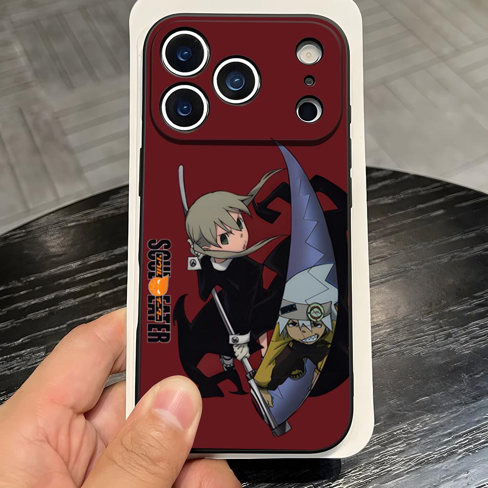 S-Soul E-Eater Evans Maka Albarn Phone Case For IPhone 17 Pro Max 16 15 14 Pro Max 13 11 X Xs Xr 8 7Plus Silicone Cover