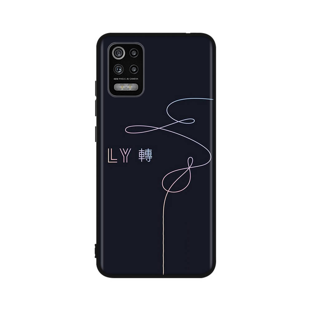 Чехол BT2 Bangtan Boys Love Yourself для iPhone 16 15 Plus 14 13 12 11 Pro 8 7 6S 6 SE 5S X XR XS Max Realme C30 C33 C31 9I Huawei P30 черный мягкий чехол