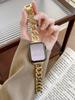 Роскошная петля-браслет Для ремешка Apple Watch женский Серия Ultra 11/10/9/8/7/6/5/4/3/2/1 38мм 40мм 41мм 42мм 44мм 45мм 46мм Ремешок