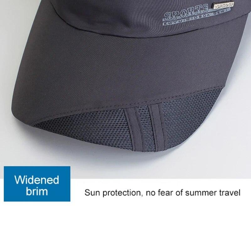 Baseball Cap Summer Quick Dry Mesh Sun Hat Tennis Golf Cap Hiking Running Sailboat Beach Hat