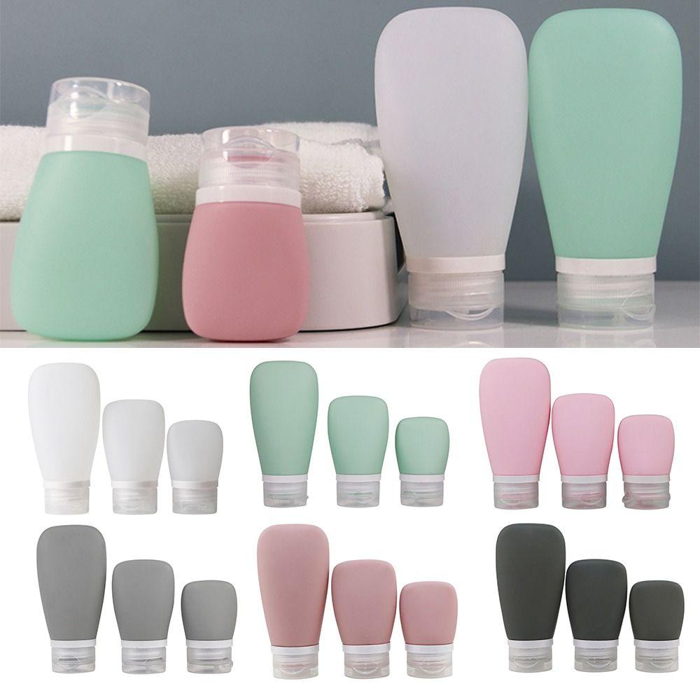 Silicone Travel Toiletry Bottles Leakproof Lotion Bottles Cosmetic Storage Containers  Travel