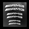 EHI3  Car for Mercedes benz AMG 6pcs Car Styling Car Brake Caliper Stickers For AMG Mercedes Benz W204 W124 W201 W202 W212 W220 W205 G