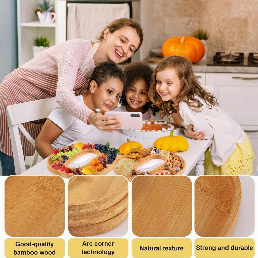 3 шт. Хэллоуин Шарcuterie Доска Смешная Милая Деревянная Сырная Доска Шарcuterie Блюдо Хэллоуин Декоративное Блюдо Для Закусок Вечеринка по Случаю Дня Рождения