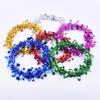 7.5M Pentagram Golden Silvery Star Garland Colorful Stars Wire Garland Tinsel