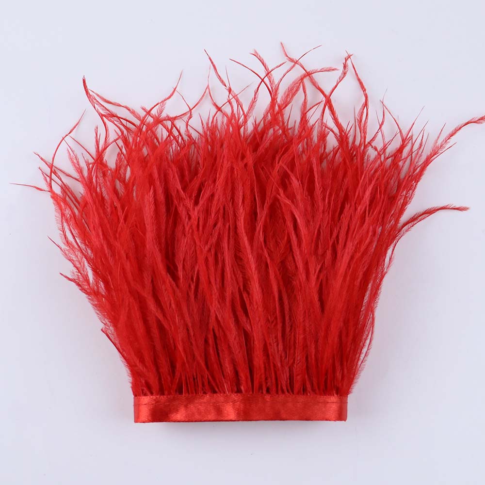 Перо 6-18 см Натуральное Белое Черное Страусиные Перья Отделка для Свадебного Платья Аксессуары для Одежды Декор Вечерин Перо Бахрома