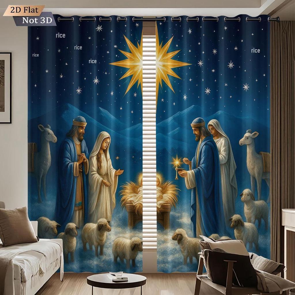 Рождественские и Благодарственные Утолщенные Цифровые Печатные Блэкаут Шторы - Настраиваемое Изображение