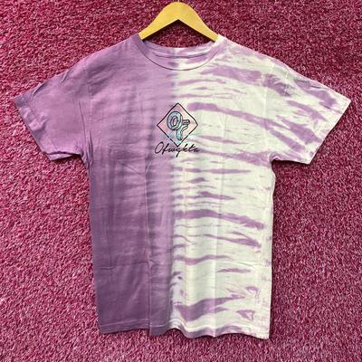 Фиолетовая футболка с вышивкой и окрашиванием тай-дай Odd Future, размер Medium