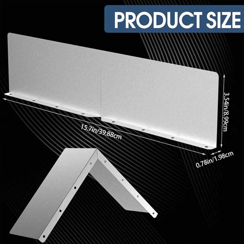 2 шт. Алюминиевый водосточный желоб Отклонитель дождевой воды Желобный изгиб Защита от брызг Кровельный желобный изгиб Простая установка