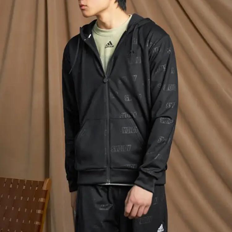 adidas Куртки Мужские Черные С Капюшоном Умеренные Другие IJ6427