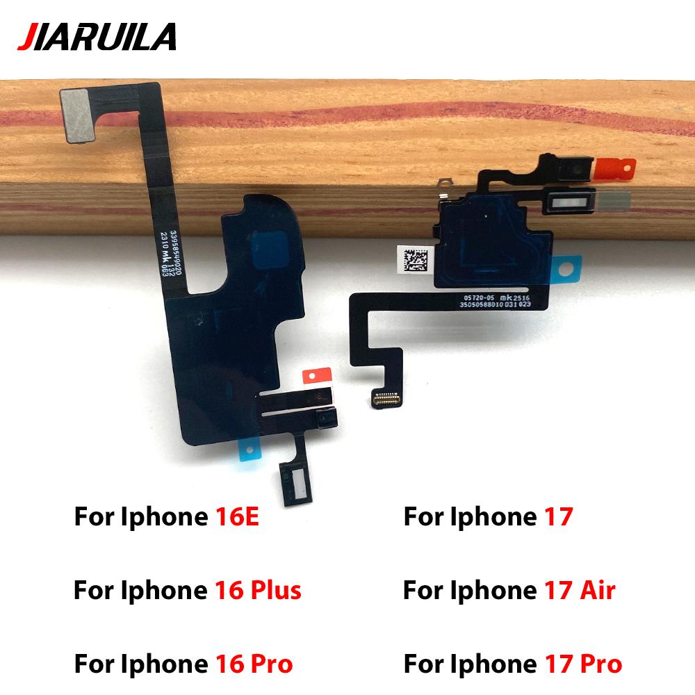 Шлейф датчика приближения и освещенности для слухового динамика iPhone 16 Plus 17 Pro Max 16 Pro 17 Air 16E Без шлейфа динамика