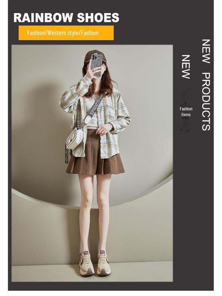 2024 Spring Korean Forrest Gump Women's Platform Sneakers, Heightening Sports Casual Shoes BN001