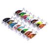 15pcs Mini Laser Crankbait Fish Hook Trout Bass Pike Fishing Lure Wobbler Accessories