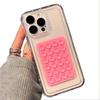 Прозрачный чехол для телефона с 3D присоской для iPhone 17 16 15 14 Plus 11 12 13 Pro Max 16E Стильный Эстетичный Мягкий Ударопрочный Чехол
