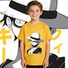 One Piece Luffy Print Tee 100 Cotton T Shirt for Boys and Girls Kids Casual Wear Soft Fabric Summer Short Sleeve