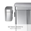 Контейнер для компоста Simplehuman, 4 литра (4L) объем, с крышкой, мусорное ведро из нержавеющей стали (simplehuman CW1645)
