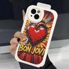 Чехол для телефона Rock Band B-Bon Classic J-JoviS для iPhone 16 15 14 13 12 11 Pro Max Plus Кожаный Мягкий Чехол