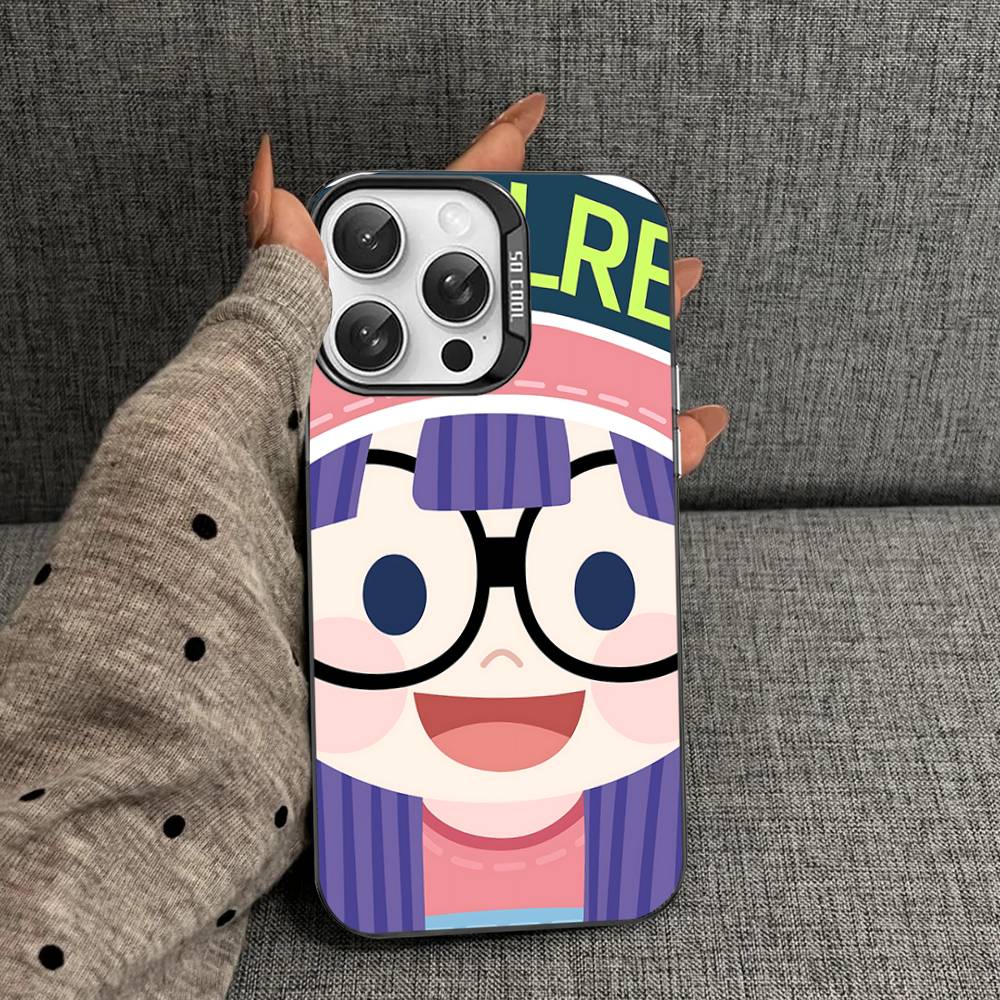 Cartoon Dr Slump Color Phone Case For IPhone 17 16 15 14 13 12 11 Pro Max Plus Pro Shell