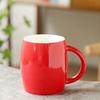 Chaxun Creative Matte White Ceramic Big Belly Mug