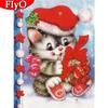 5D Diamond Painting Christmas Picture Of Rhinestone Diamond Embroidery Sale Cat Mosaic Cross Stitch Animal Handmade Gift